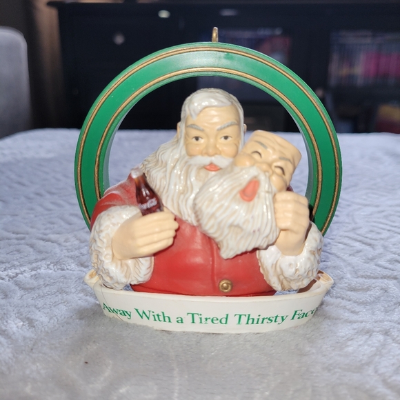 🎅Vintage 1993 COCA-COLA Santa Christmas Ornament - Picture 10 of 11